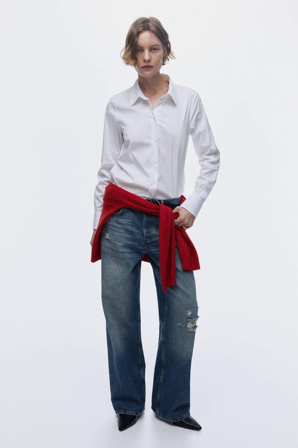 Cotton-blend shirt