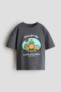 Oversized print-motif T-shirt