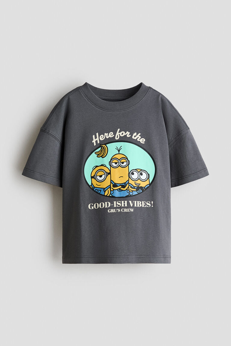 Oversized print-motif T-shirt