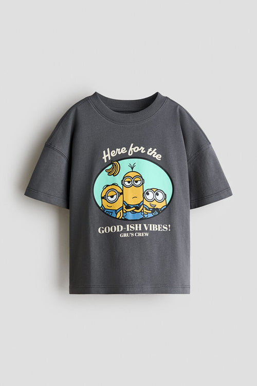 Oversized print-motif T-shirt
