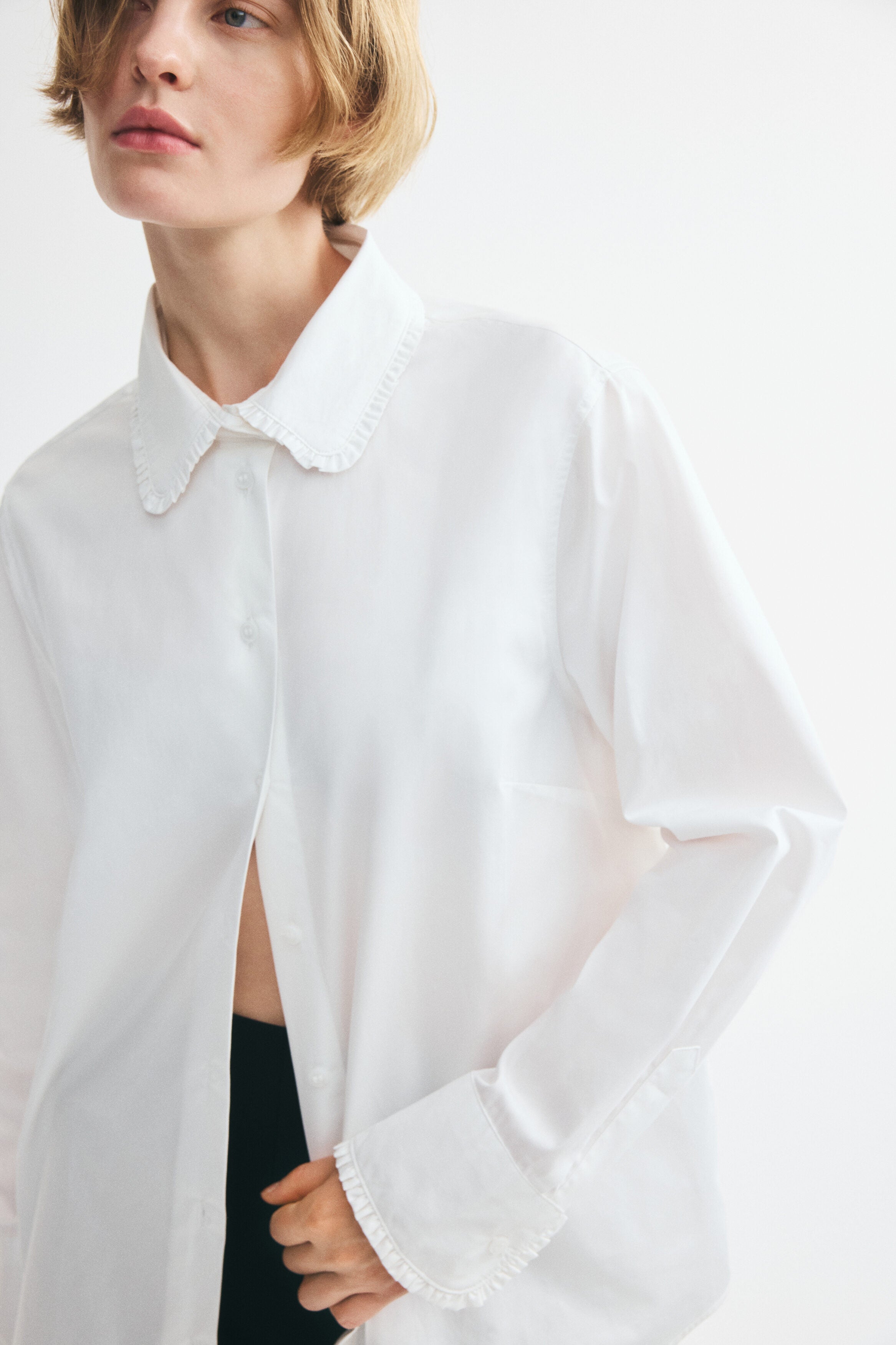 Cotton poplin shirt