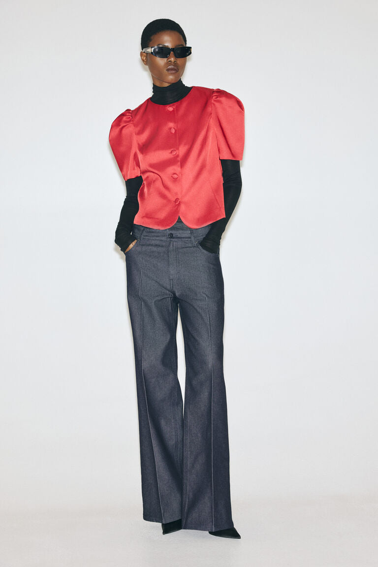 Blus lengan puff