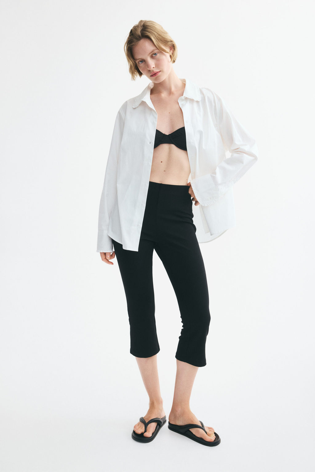 Cotton poplin shirt
