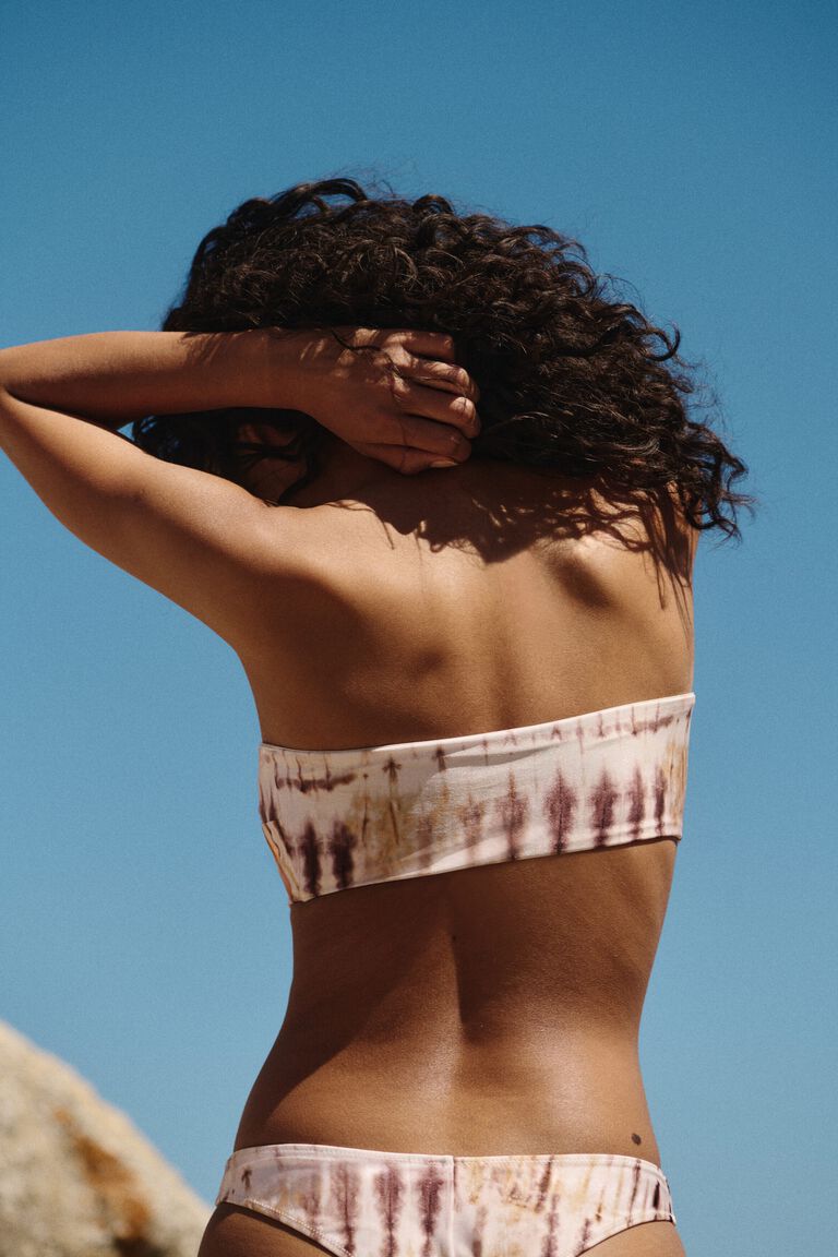 Atasan bikini bandeau berlapis busa