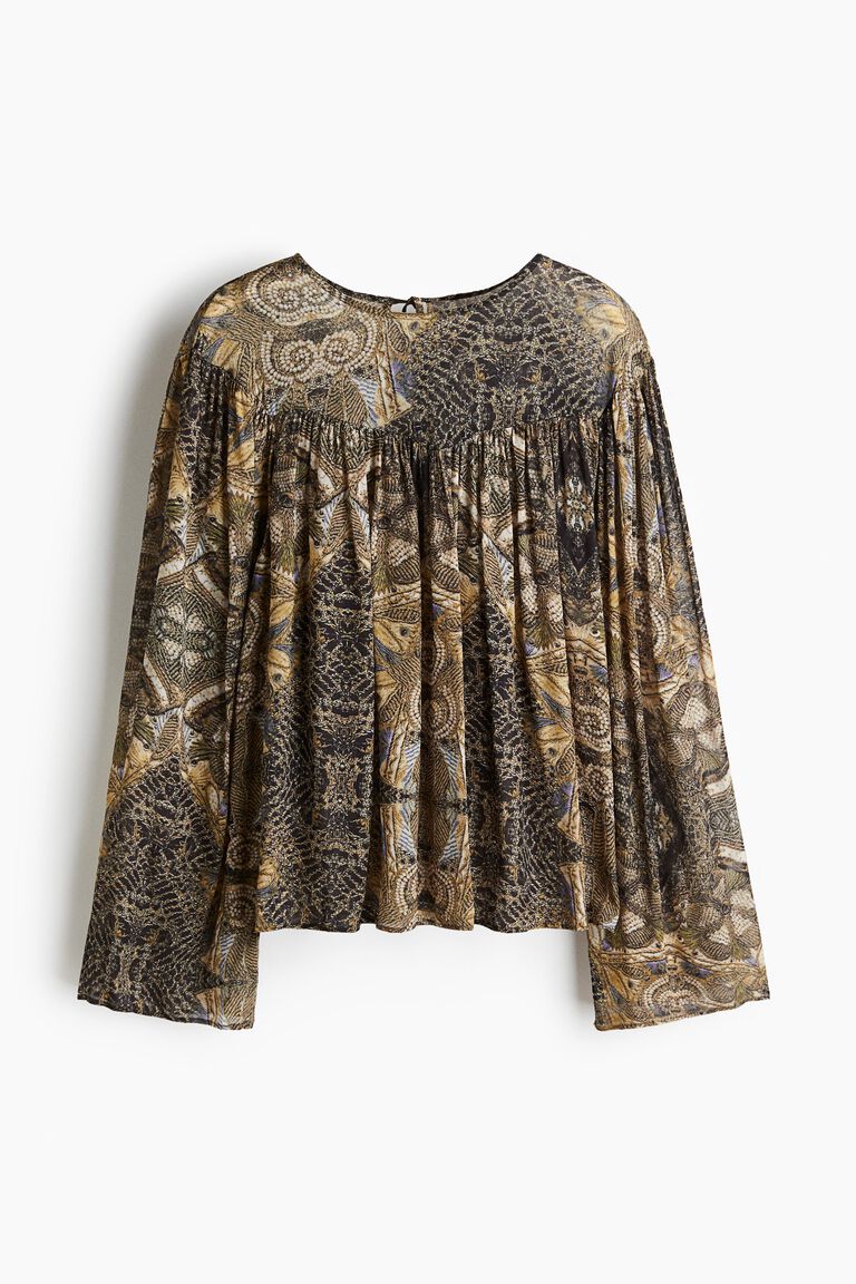 Blus bermotif