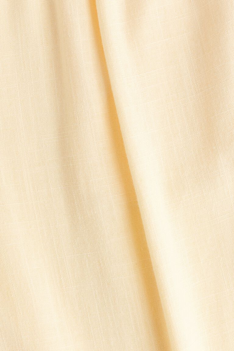 Celana panjang lebar berbahan campuran linen
