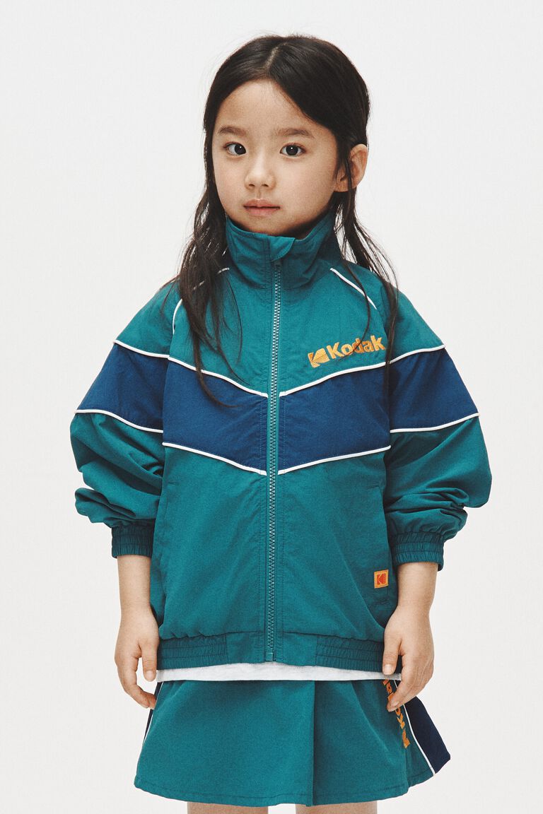 Nylon track jacket
