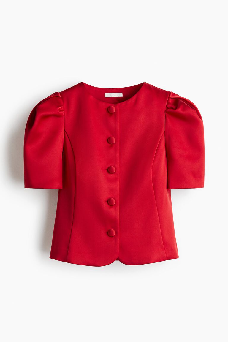 Blus lengan puff