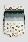 5-pack printed cotton trunks