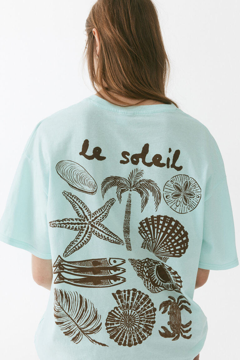 SSVN Oversized printed T-shirt