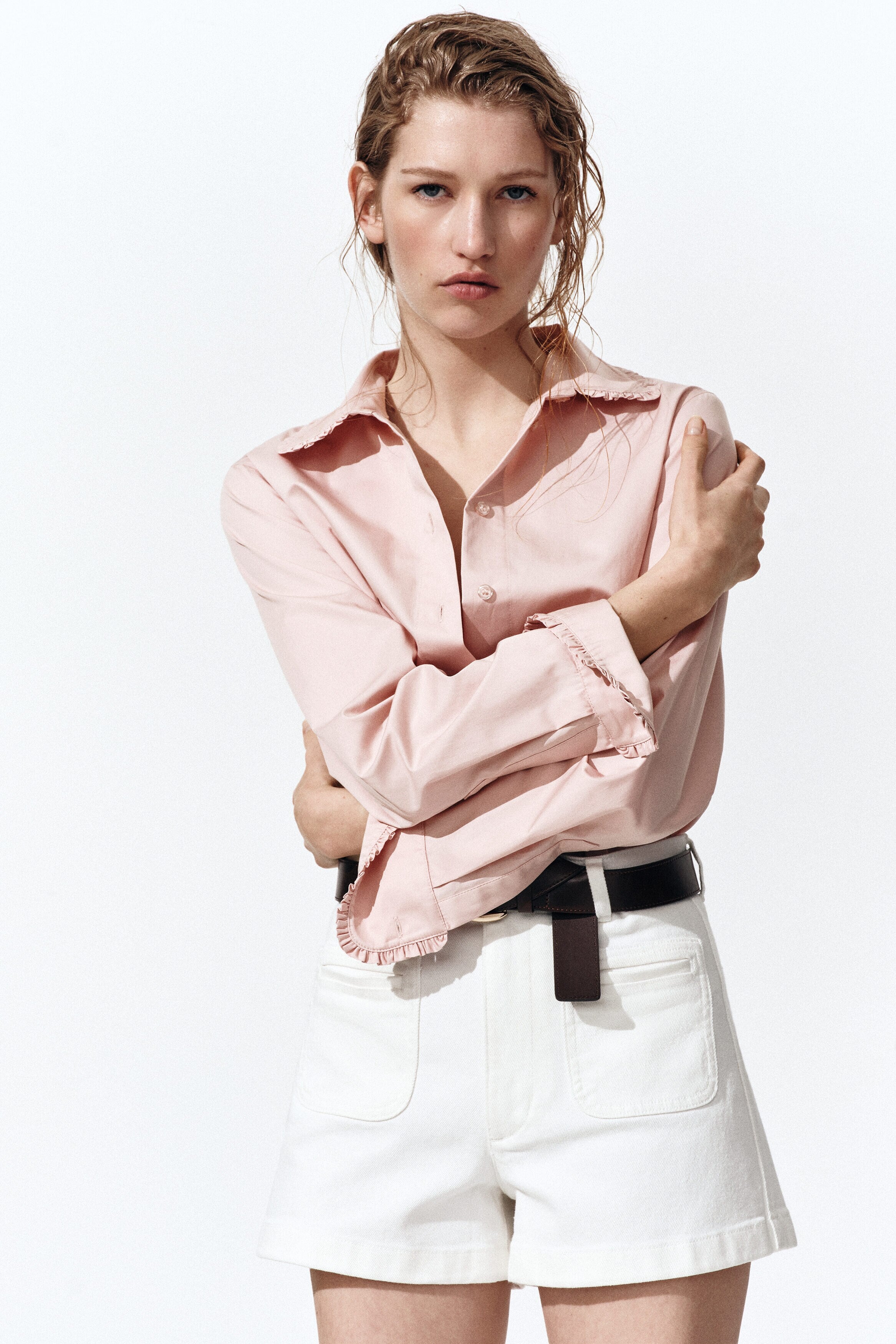 Cotton poplin shirt