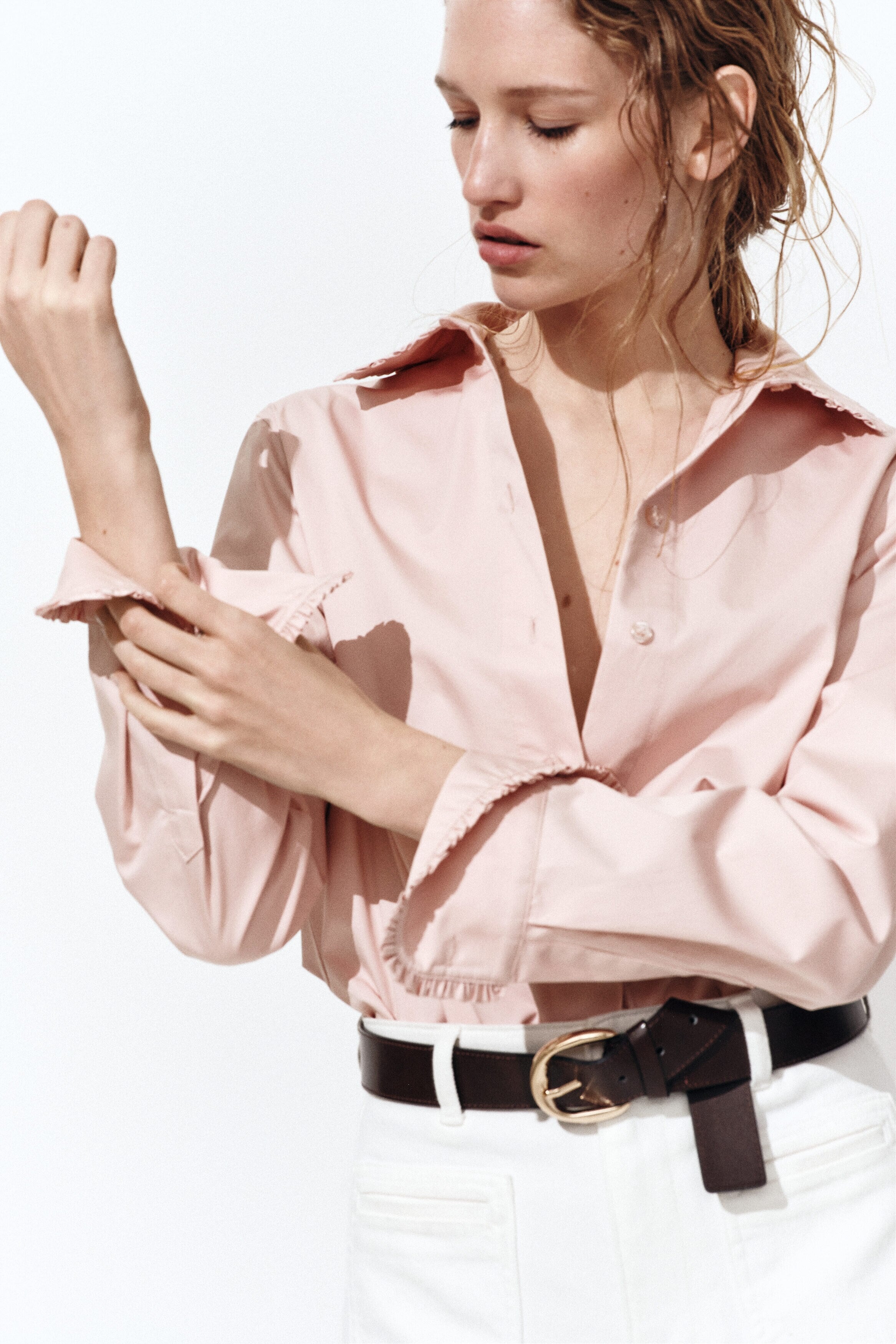 Cotton poplin shirt