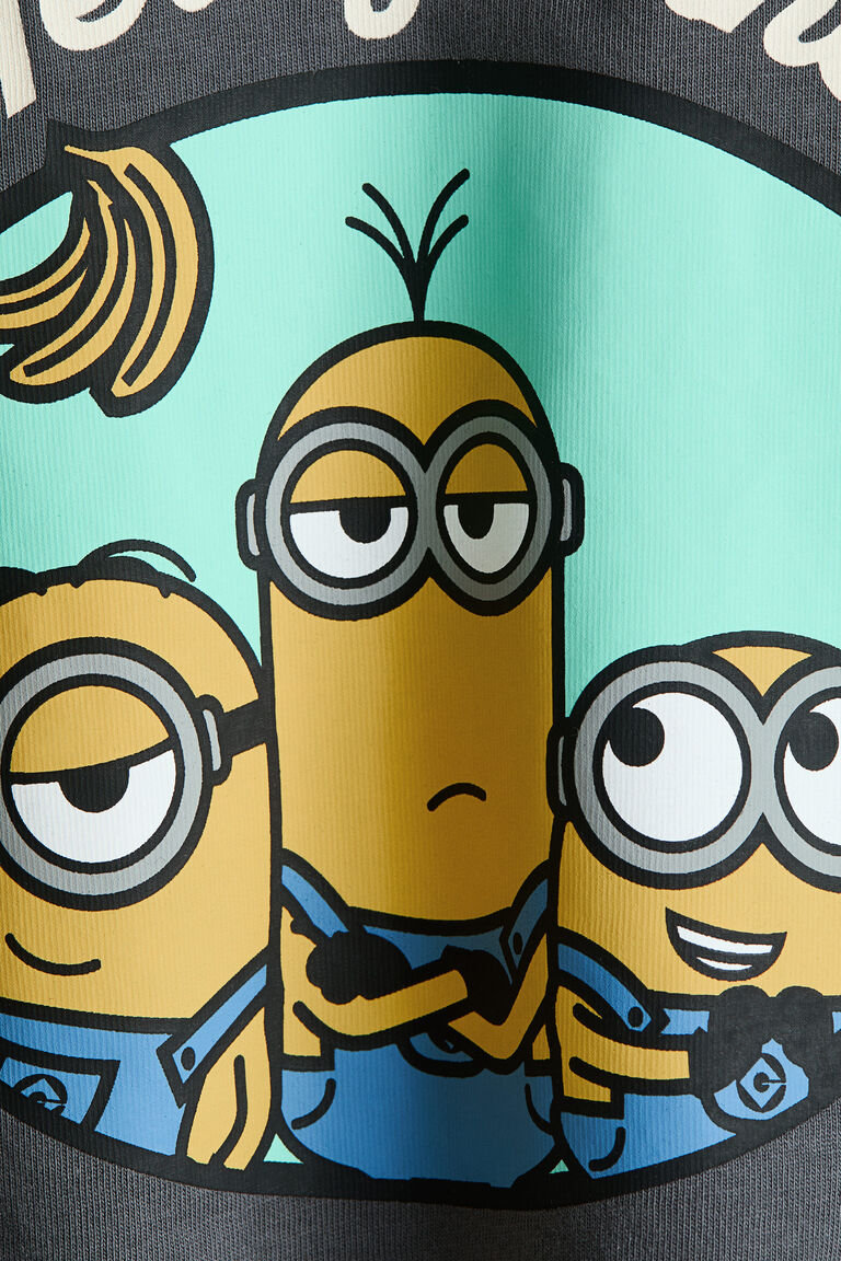 Oversized print-motif T-shirt