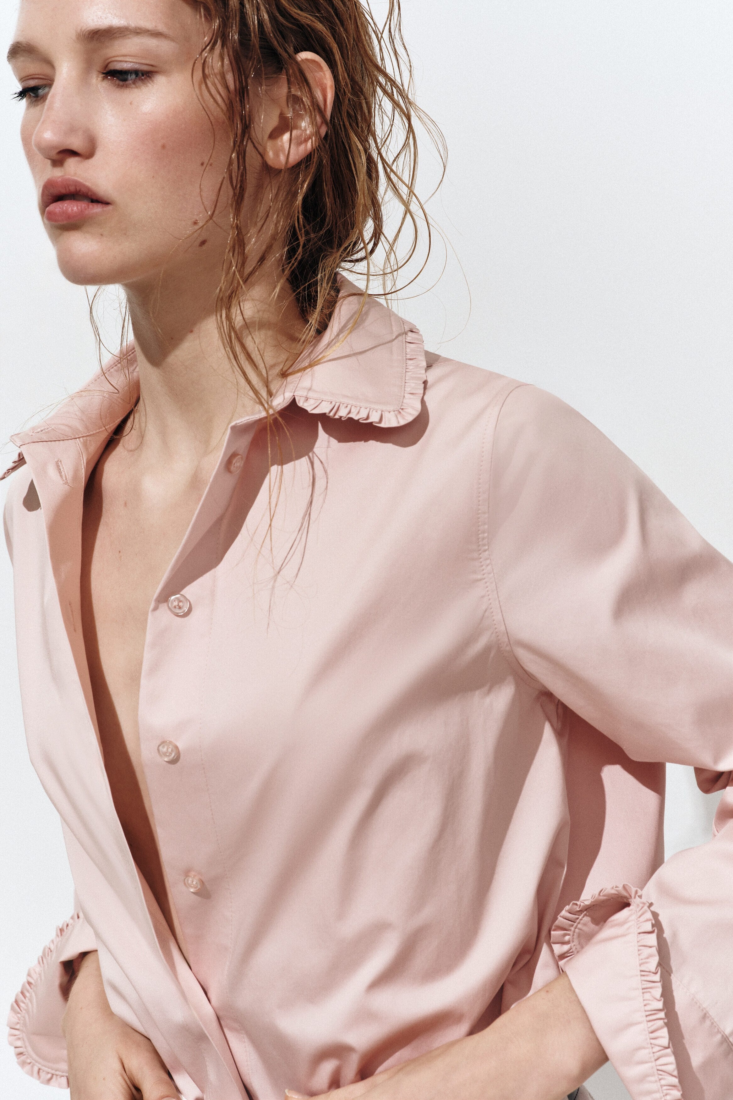 Cotton poplin shirt