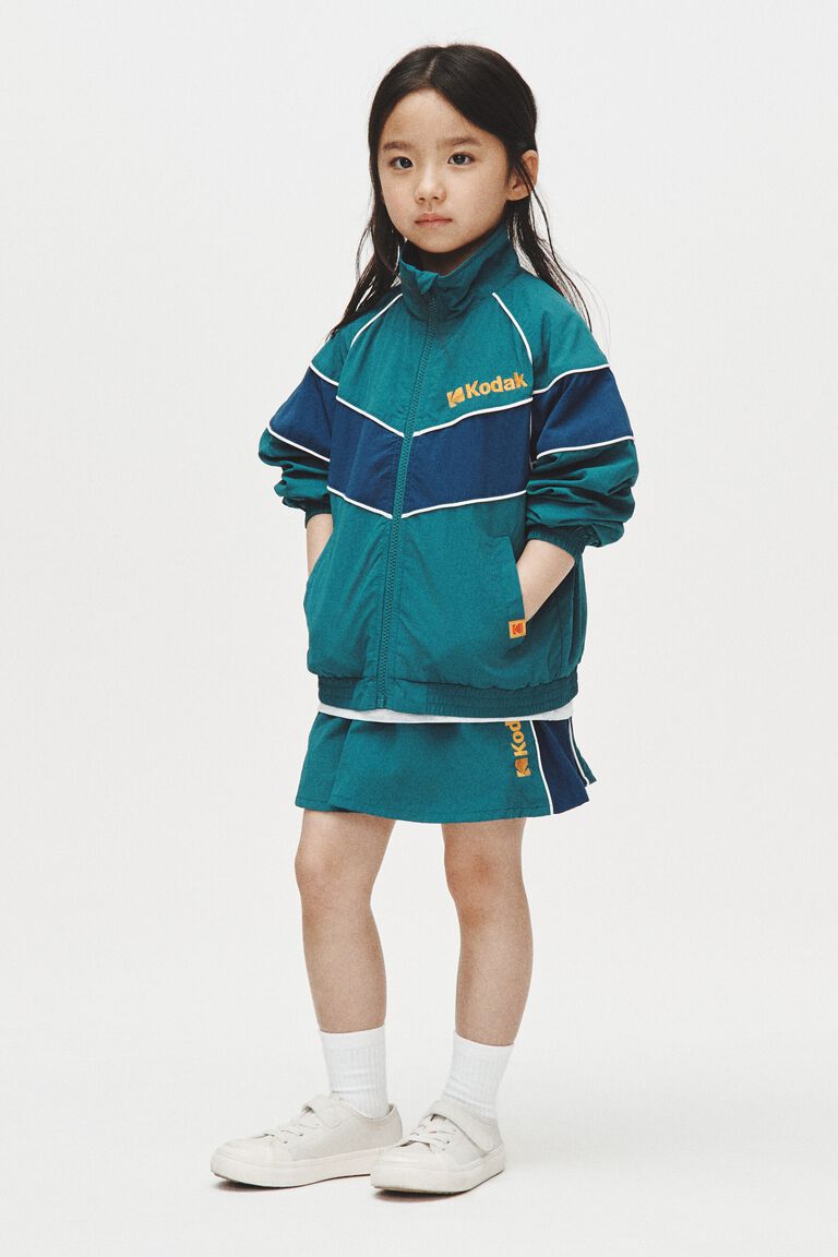 Nylon track jacket
